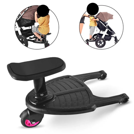 Fashion Children Stroller Pedal Adapter Second Child Auxiliary Trailer Twins Scooter Hitchhiker Kids Standing Plate with Seat