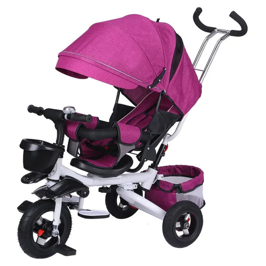 4 in 1 Folding Kids Trike Sit & Lying Portable Baby