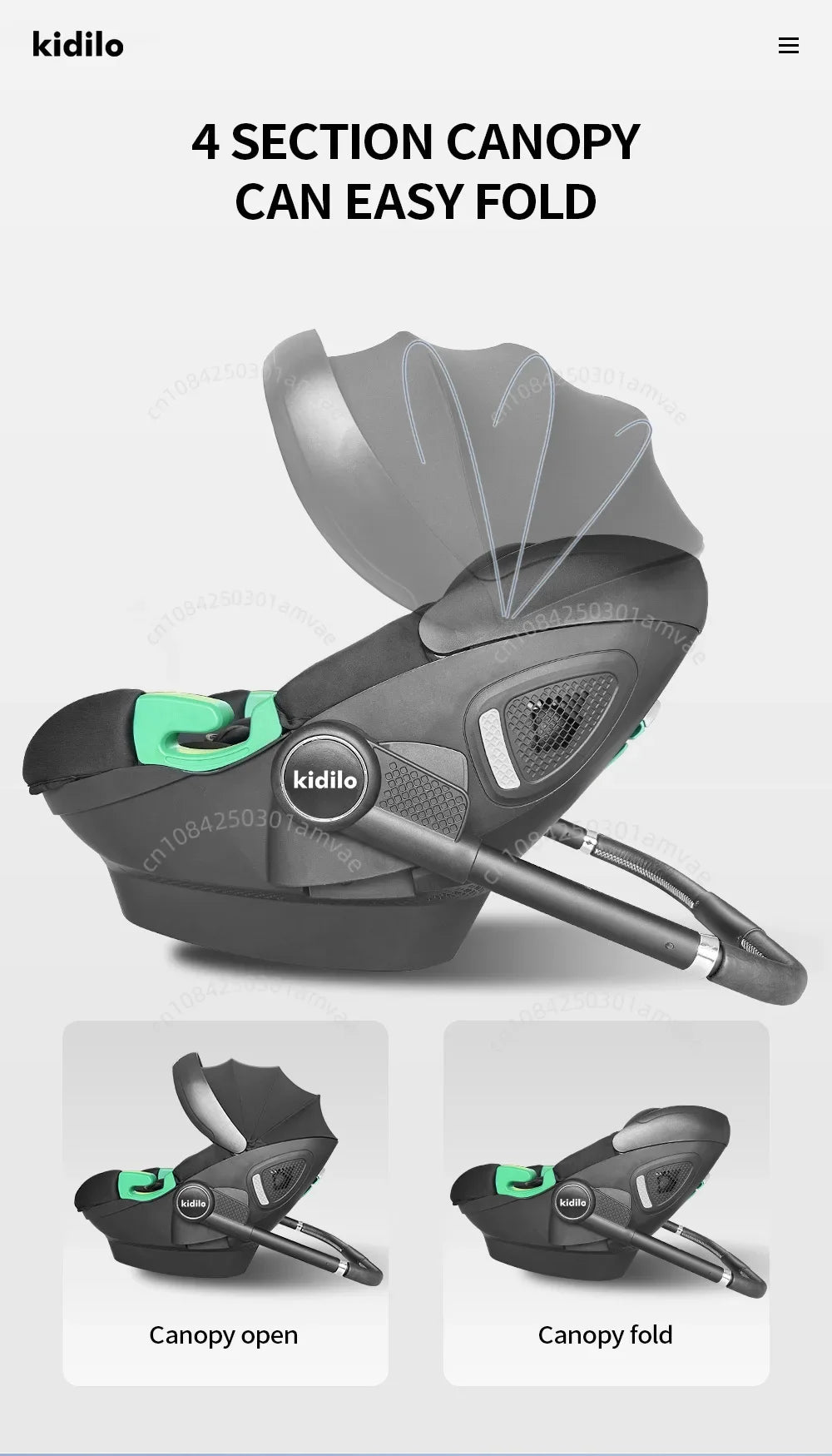 3-in-1 baby safety stroller