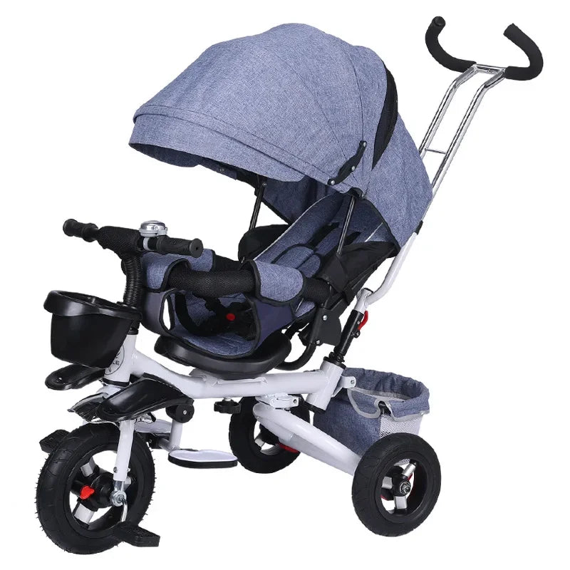 4 in 1 Folding Kids Trike Sit & Lying Portable Baby