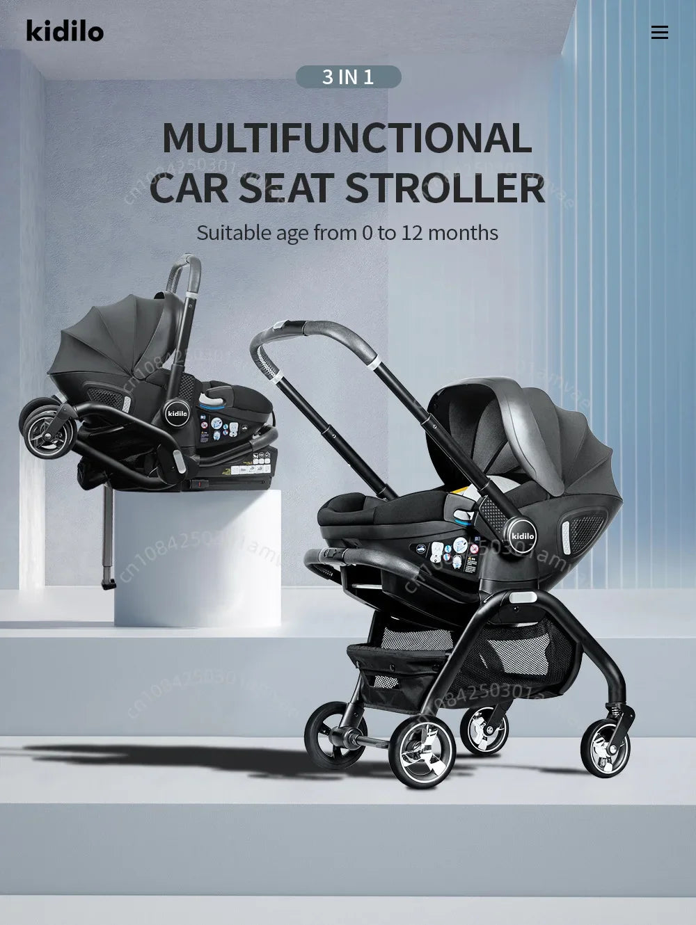 3-in-1 baby safety stroller