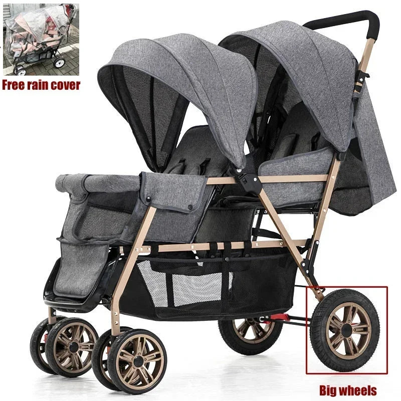 Twin strollers kids