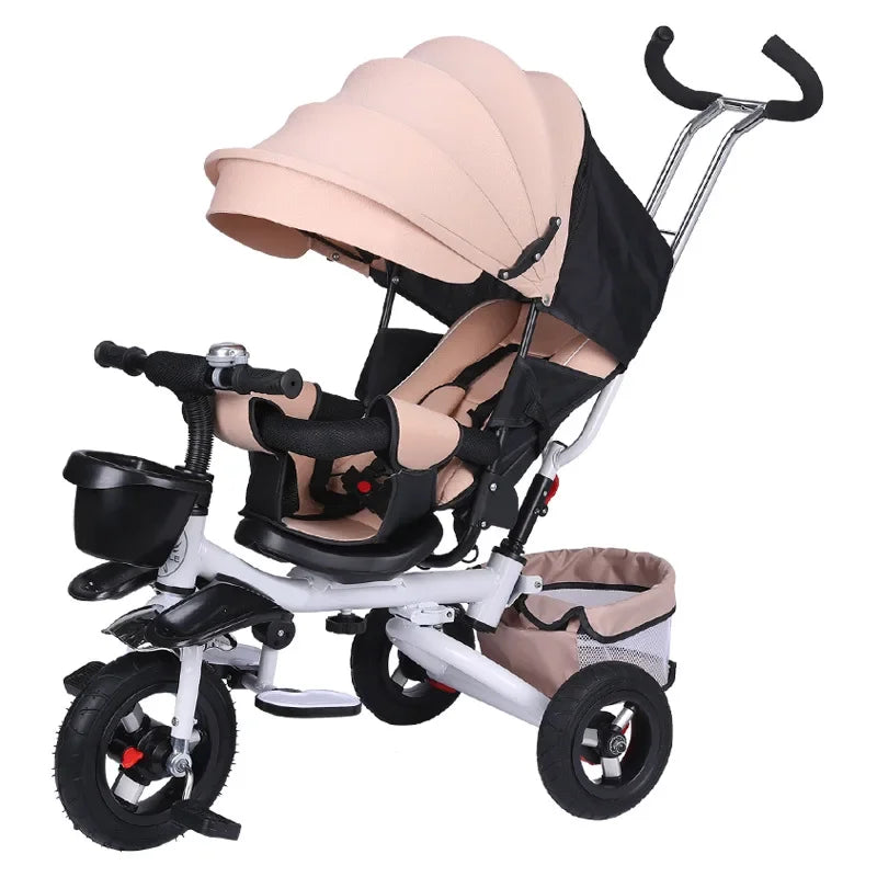 4 in 1 Folding Kids Trike Sit & Lying Portable Baby